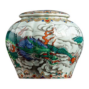 Bothyi - Tarro De Jengibre De Cerámica, Bote De Té Antiguo Para Cocina, Mesa De Comedor, Sala De Estar