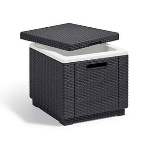 Mesa Cooler De Terraza Jardín Ice Cube Grafito Keter Gris