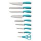 thumbnail image 2 of Set de cuchillos Hampton Forge 15 piezas Aqua con bloque, 2 of 6