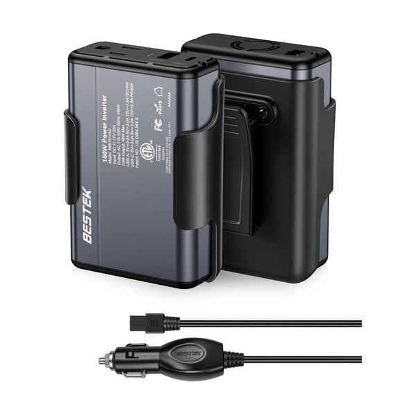 Inversor de corriente BESTEK 150W con USB‑C 30W y USB‑A 18W