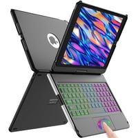 Funda Para Ipad Con Teclado Amzcase Para Ipad De 9ª, 8ª Y 7ª Generación