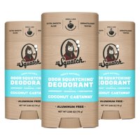 Desodorante Dr. Squatch Natural Coconut Castaway Para Hombre, 80 Ml, Paquete De 3