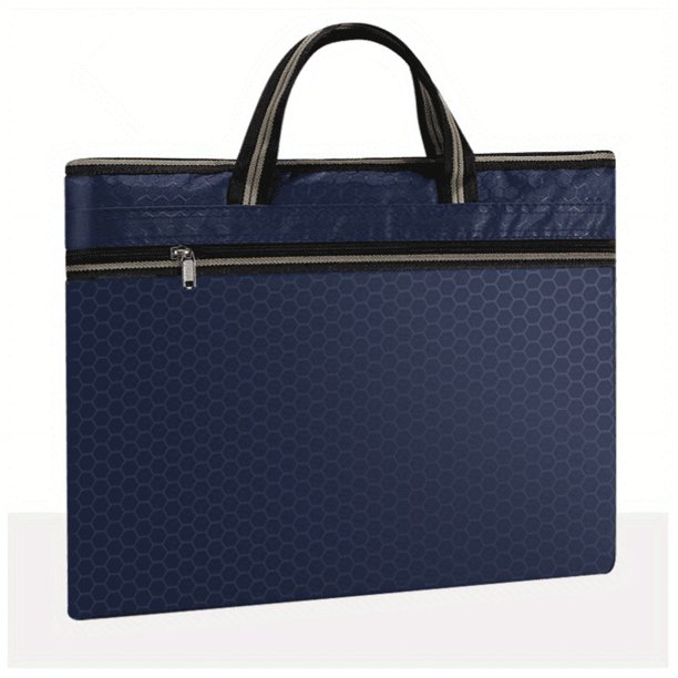 Customizable Business Briefcase - Large Capacity, Portable, and Double Zippered for Conference Materials