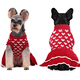 thumbnail image 5 of Suéter con forma de corazón para perro, cálido, de punto, chaleco, jersey de cuello alto, abrigo para perros pequeños y medianos., 5 of 5
