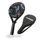 thumbnail image 1 of Pala de Padel 4018 Negra con Rosado, 1 of 3
