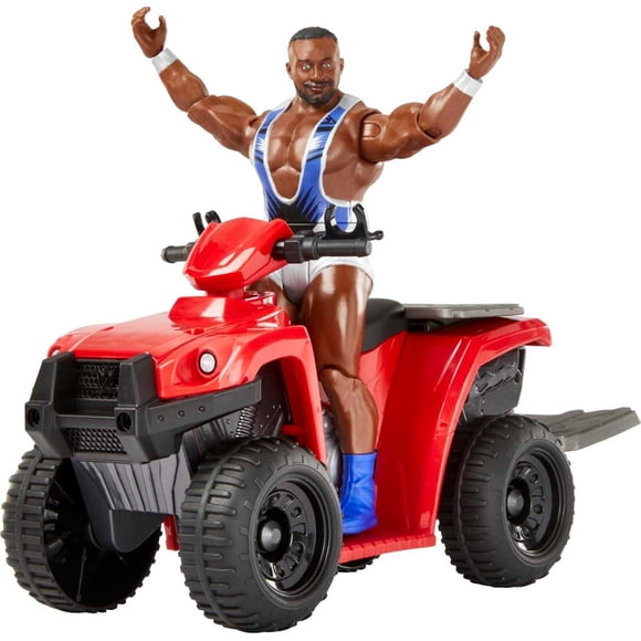 Vehículo de juguete Mattel WWE Slam 'N Spin ATV Wrekkin con Big E 6