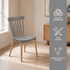 thumbnail image 3 of Pack 2 Sillas Windsor de Comedor - Gris, 3 of 8