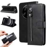 Gangxun - Funda Con Cremallera Para Xiaomi 14 Ultra 5G, Carcasa Cartera De Cuero Pu Con Soporte Y Tarjetero