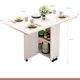 thumbnail image 4 of Mesa de comedor plegable extendible blanca 140x60cm, 4 of 4