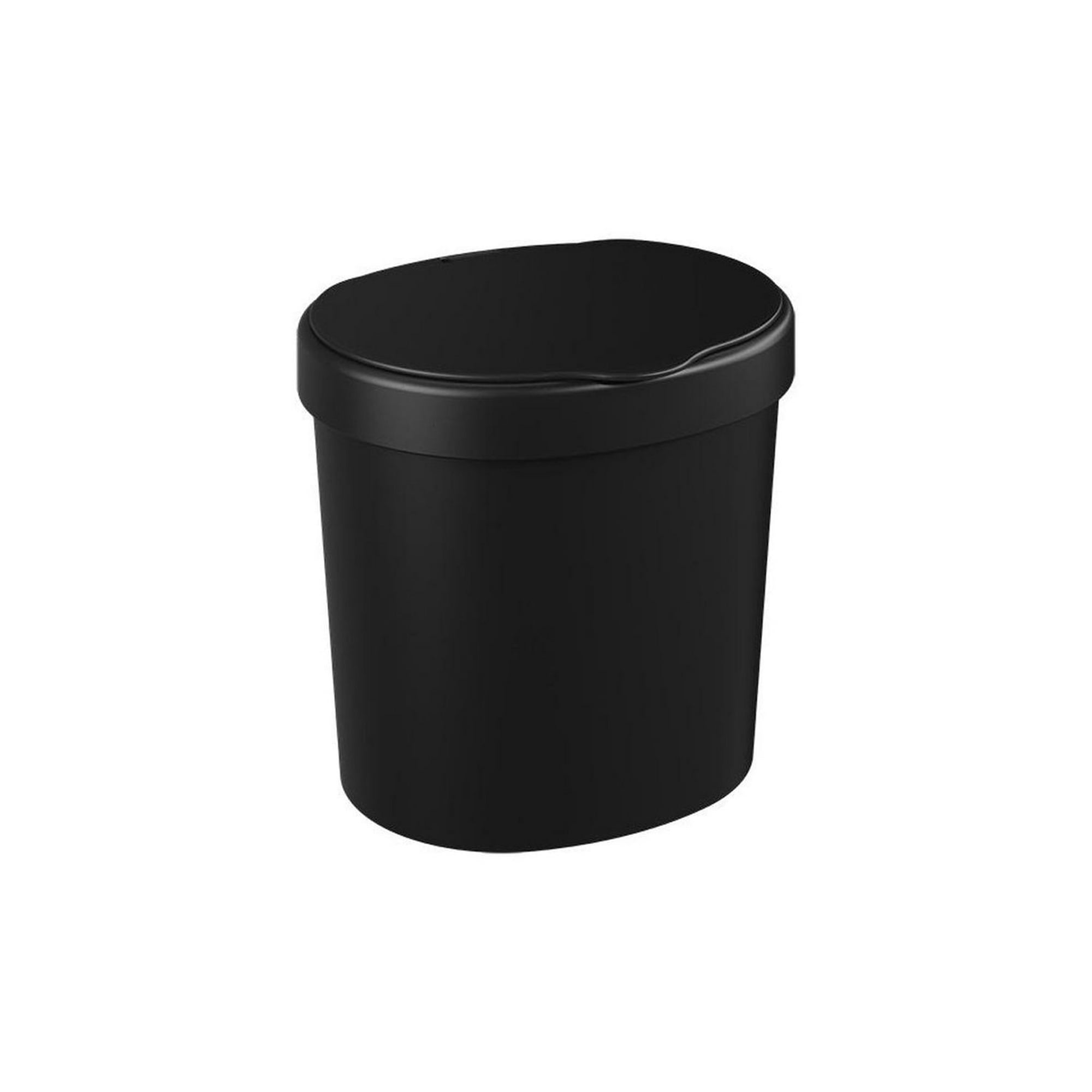 Coza - Basurero Con Tapa Basic 2,5 L Negro Negro