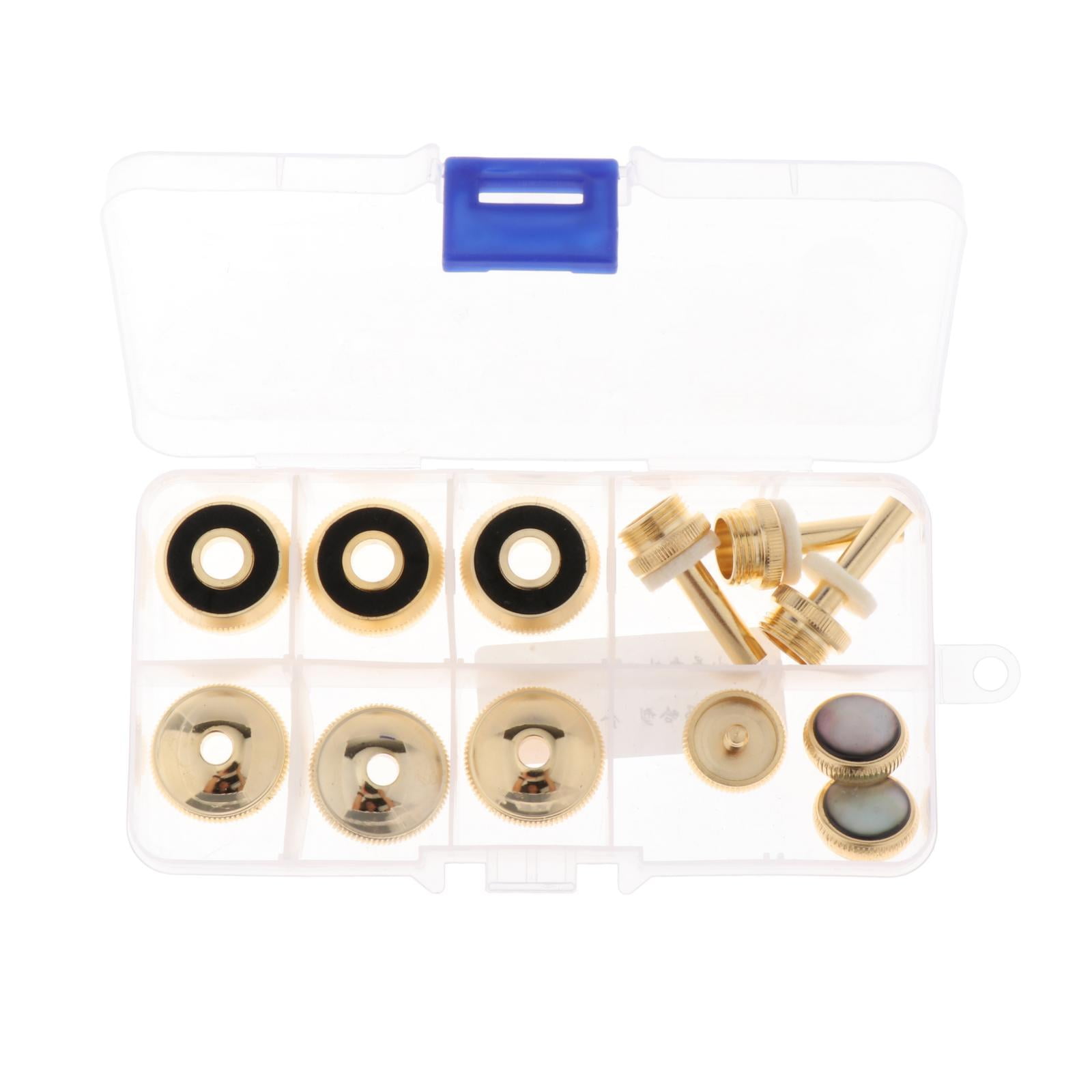 Magideal - Botones De Presión De Válvula De Trompeta Piezas De Repuesto Tapas De Válvula De Trompeta De Superficie Lisa Duraderas Profesionales Musicales Para , B B