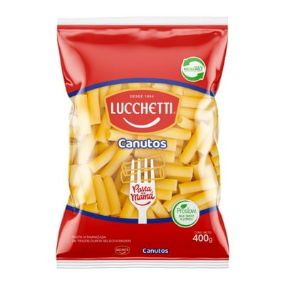 Fideo Pasta Canutos N°47 Bolsa 400 G Lucchetti