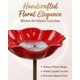thumbnail image 3 of Estaca jardín flor metal hecha mano baño pájaros estación riego abejas regalo polinizadores, 3 of 7