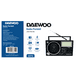 thumbnail image 3 of Radio Vintage Bluetooth 3banda Am/fm Usb Negro Daewoo Di-p18, 3 of 3