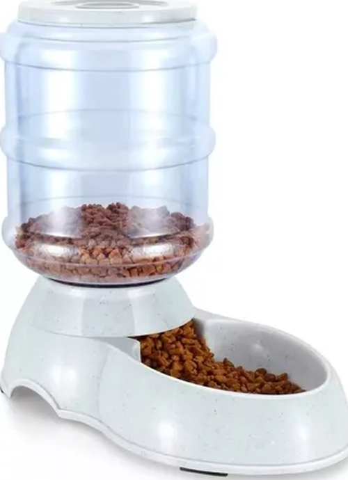 Genérico - Dispensador Comida Bidón Hb Color Gris/Azul