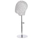 thumbnail image 3 of Cabeza De Maniquí De Metal Ajustable Soporte Para Sombrero Soporte Para Exhibición Soporte Para Peluca Plata, 3 of 3