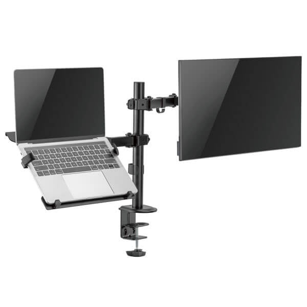 Ergostore - Soporte Dual Para Monitor Y Notebook