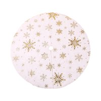 Magideal - Falda De De Navidad, Cubierta De Base, Alfombra, Decoración Navideña, Adorno Navideño, Cubierta De Falda De De Copos De Nieve Para Fiesta 90Cm