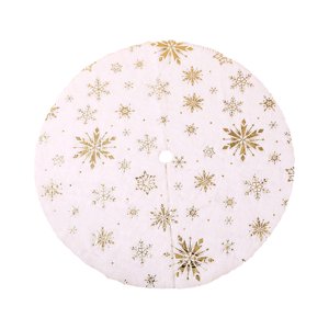 Magideal - Falda De De Navidad, Cubierta De Base, Alfombra, Decoración Navideña, Adorno Navideño, Cubierta De Falda De De Copos De Nieve Para Fiesta 90Cm