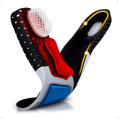 Genérico - Plantilla Anatómica Ortopédica Cómoda De Gel Antiimpacto, Color Negro, Talla 41-46