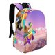 thumbnail image 2 of Las Mascotas Maravilla-theme Backpack, Campus style schoolbag Bookbag with Adjustable Shoulder Straps And Large Zip Compartment, Unisex Travel Bags.42x30x15cm, 2 of 6