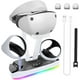 thumbnail image 1 of Estación de Carga AARONMEI PSVR2 con Luz RGB y Soporte para Auriculares Blanco, 1 of 3