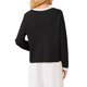 thumbnail image 3 of INSPIRE CHIC Chaqueta de Punto con Botones para Mujer, Cuello Redondo, Ribete en Contraste, Manga Larga, Talla 2XL, Negro, 3 of 5