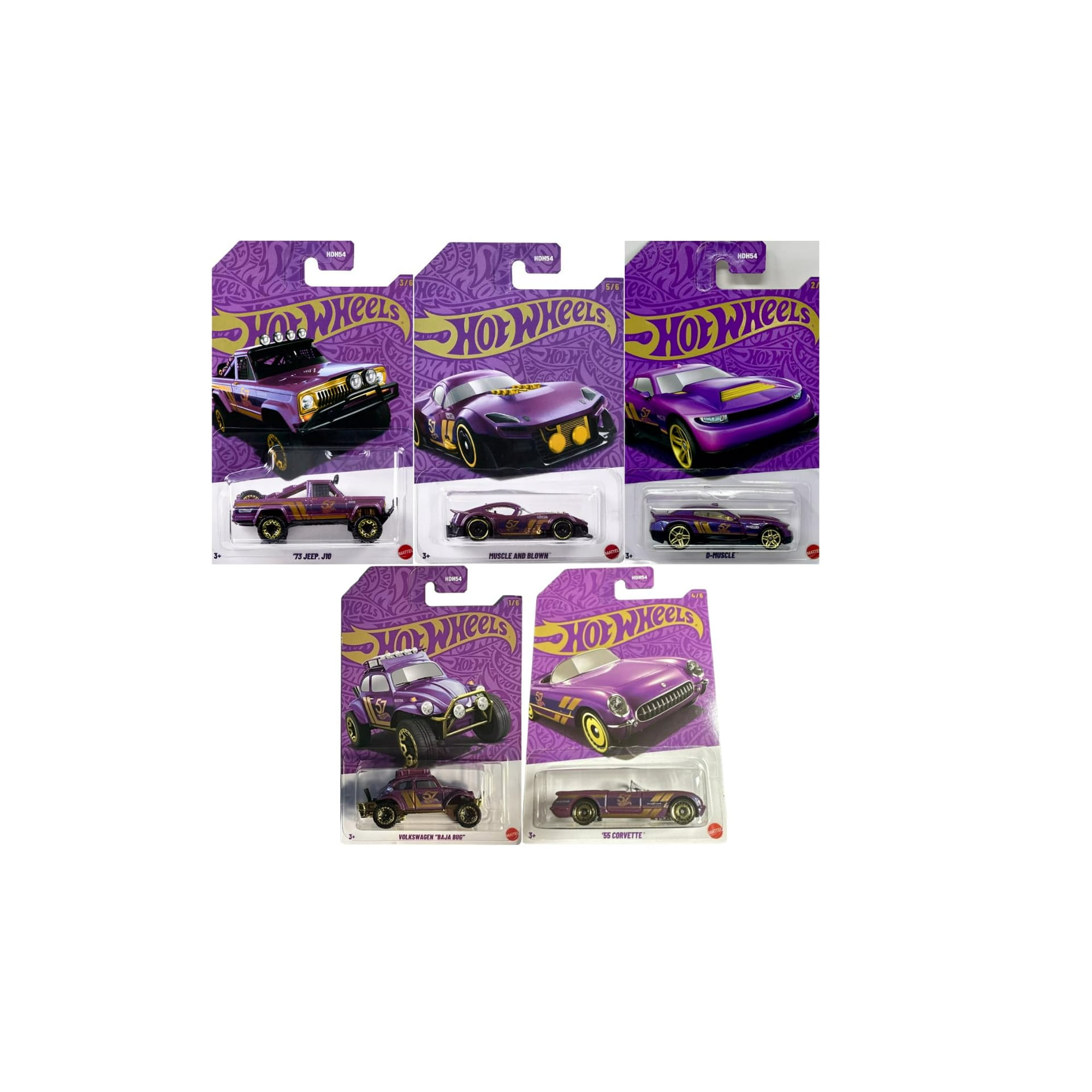 57 Aniversario De Hot Wheels Pearl & Chrome De Die-cast Cars