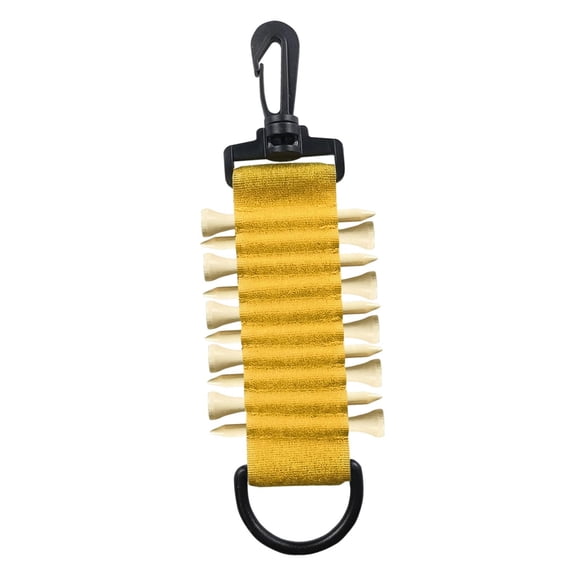 Soporte Para Tee De Golf Para Sujetar A La Bolsa De Golf Portátil Para Carritos De Golf Golfista Golf Amarillo