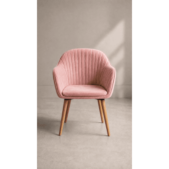 Butaca Poltrona Acolchada Diamante - Rosa