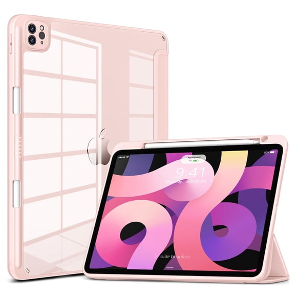 Funda VIKESI para iPad Pro/Air 11\" con parte trasera transparente y soporte para Apple Pencil