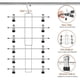 thumbnail image 5 of Falda Pants Hangers Lumigens de 6 niveles con gancho giratorio de 360°, paquete de 2, 5 of 5