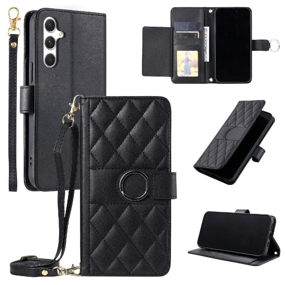 Funda Tipo Billetera Foxdock Para Samsung Galaxy A24 4g – Tapa Abatible Con Correa Para Mujer