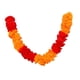 thumbnail image 3 of Guirnalda de caléndula decoración del Día de los muertos de México decoración de Halloween flores de caléndula artificiales reutilizables portátiles p Rojo naranja, 3 of 5
