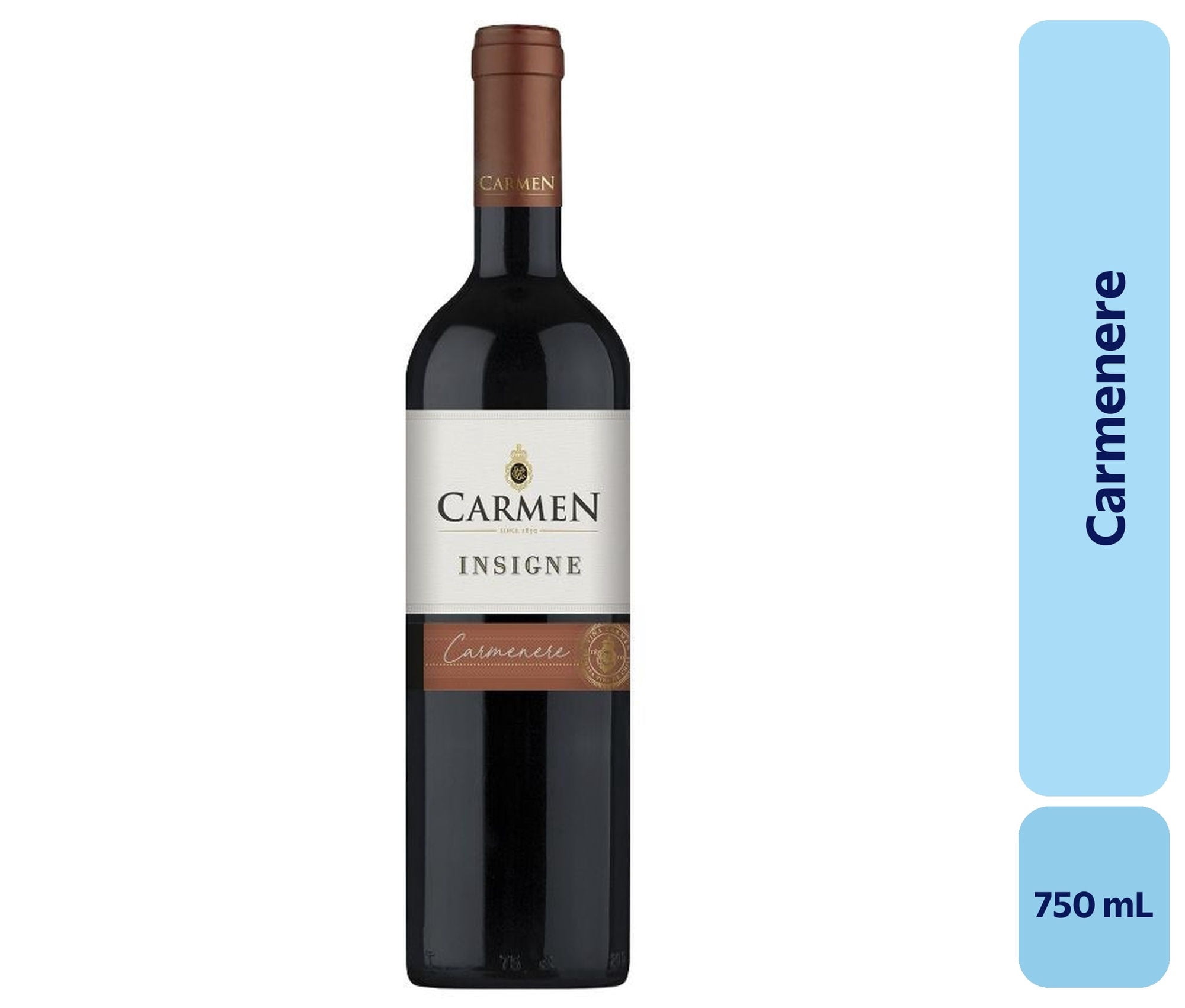 Vino Carménère Botella 750 mL Carmen