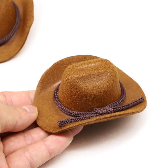 Sombrero de vaquero en miniatura RillyRellow a escala 1:6 para casa de muñecas