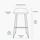 thumbnail image 5 of Taburete Bar Klein Blanco, 5 of 5