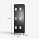 thumbnail image 2 of Casillero locker metálico black: 2 cuerpos 6 puertas - SA-SLLF3*2, 2 of 5