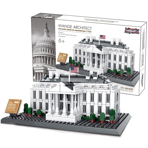 Set de bloques de construcción Liberty Imports White House 770 piezas