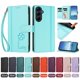 thumbnail image 4 of Funda Cartera Trébol para Samsung Galaxy A55 5G con Ranuras Tarjetas y Carga Inalámbrica Verde menta, 4 of 6