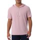 thumbnail image 1 of INSPIRE CHIC Camiseta con Capucha para Hombres Sudaderas de Manga Corta Deportiva Pullover con Cordón Camisetas con Capucha L Rosa, 1 of 5