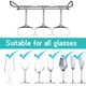thumbnail image 4 of Estante para copas de vino Eastbao, debajo del armario, metal negro, 4 of 8