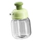 thumbnail image 2 of Dispensador de aceite, frasco de vidrio líquido reutilizable de 100 ml, botella de aceite de sésamo a presión para cocina, barbacoa, picnic, cocinar y Verde, 2 of 5