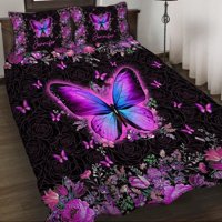 Milsleep - Love Butterflies - Juego De Edredón Personalizado De Mariposas