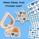thumbnail image 5 of Juego de pegatinas Joyful Artistry con la bandera de Israel, 450 unidades, para niños, 5 of 9