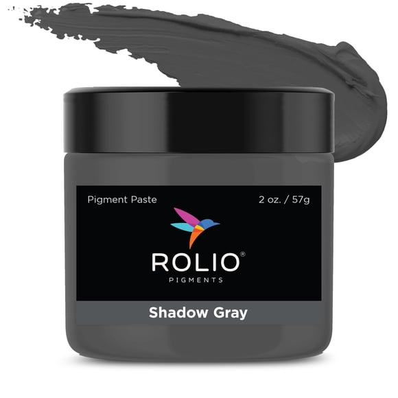 Rolio - Pasta de Pigmento para Resina Epoxi - Gris Sombra, frasco de 60 ml