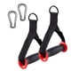 thumbnail image 4 of Accesorios De Agarre Para Gimnasio, Agarres De Banda De Resistencia Para Sistema De Poleas De Trabajo De Fitness, Negro Y Rojo, 4 of 5