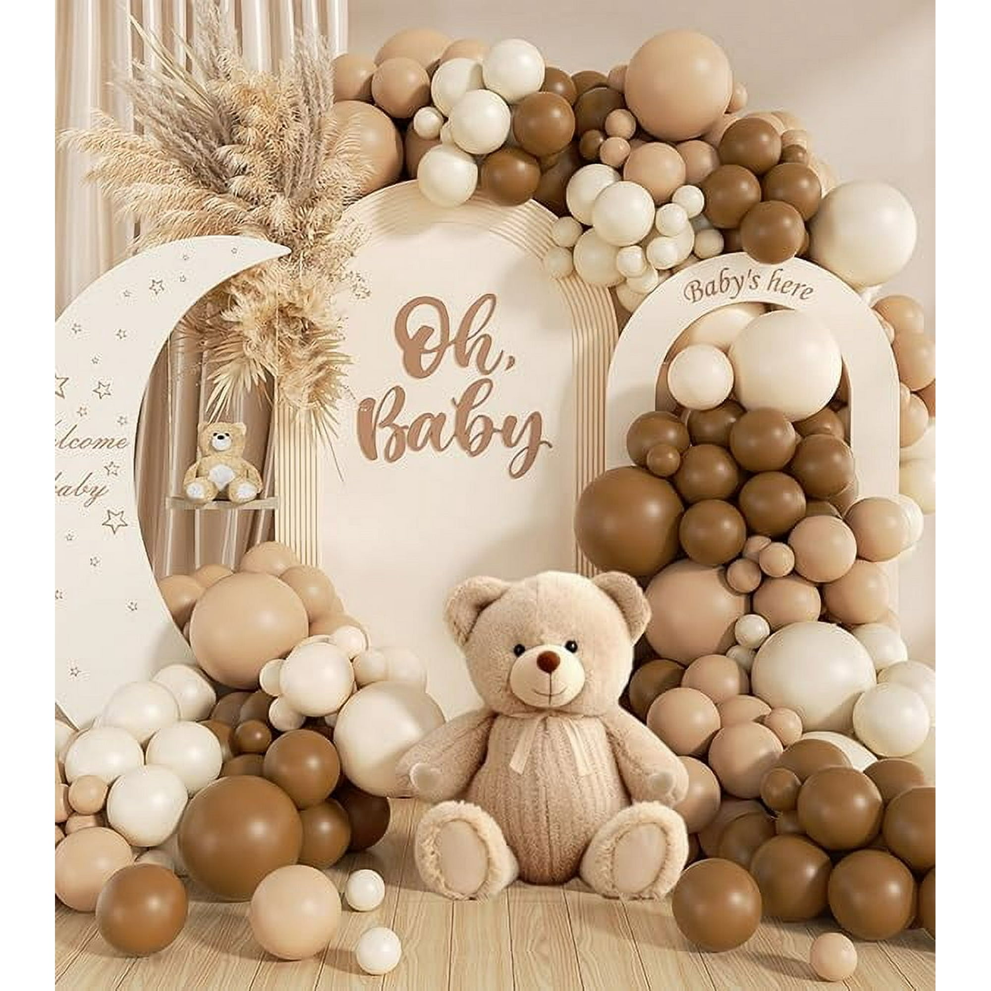 Kit De Guirnaldas Con Forma De Arco Con Forma De Globo Saratimtou, 140 Unidades, Marrón, Beige Y Nude