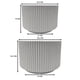 thumbnail image 4 of Set 2 Maceteros Maceta De Ceramica Blanco Lineas Verticales, 4 of 8