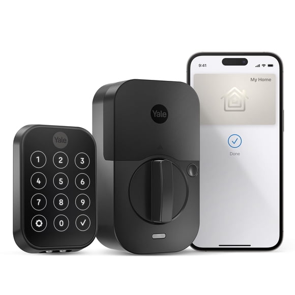 Cerradura inteligente para puerta de entrada sin llave Yale Assure Lock 2 Plus, negra